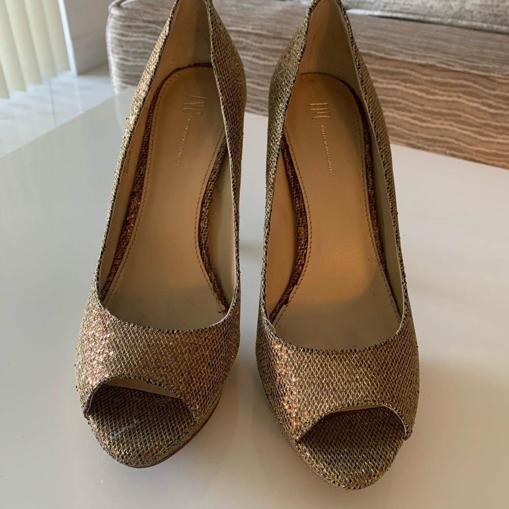 💛💛⬇️⬇️ INC GLITTER GOLD HIGH HEELS💛💛